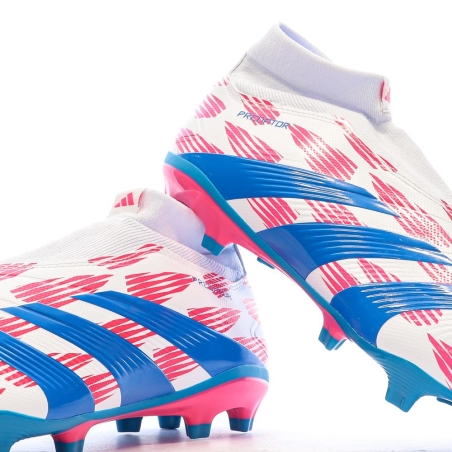 Chaussures de Foot Blanc/Rose Homme Adidas Predator League Ll FG