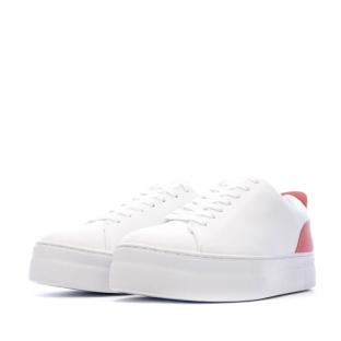 Baskets Blanc/Rose Femme Guess Giaa5