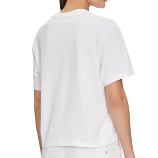 T-Shirt Blanc Femme Guess Boxy