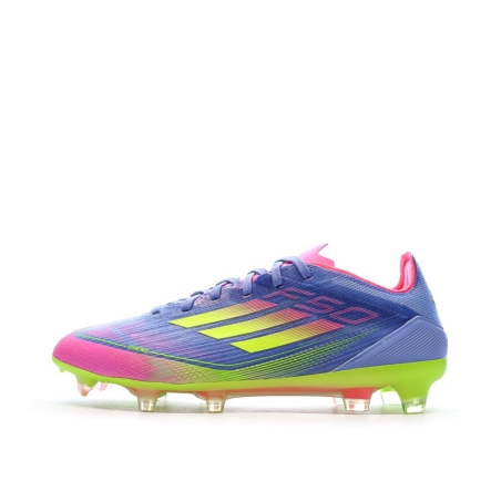 Chaussures de Foot Bleu/Rose/Jaune Homme Adidas F50 Pro FG