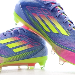 Chaussures de Foot Bleu/Rose/Jaune Homme Adidas F50 Pro FG