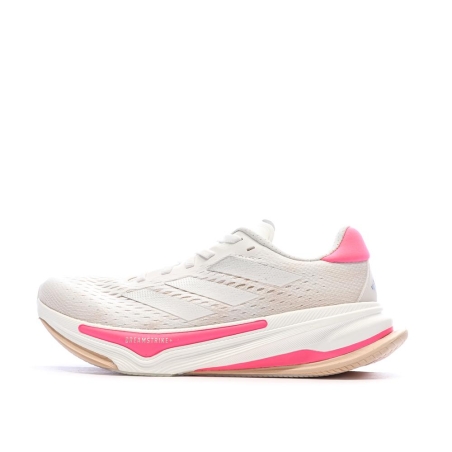 Chaussures de Running Blanc/Rose Femme Adidas Supernova Prima