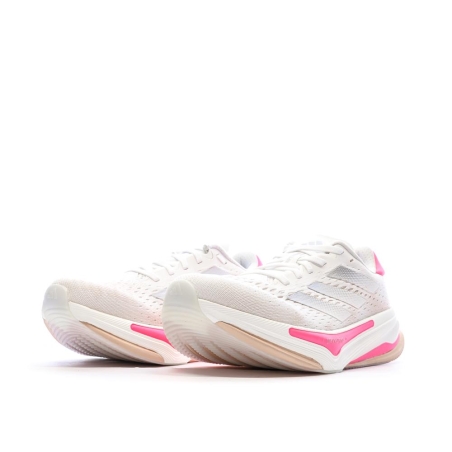 Chaussures de Running Blanc/Rose Femme Adidas Supernova Prima