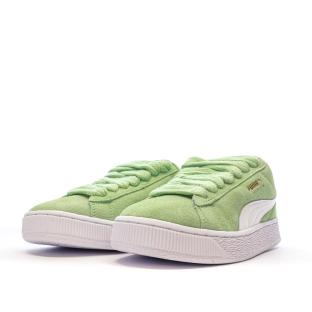 Baskets Vert/Blanc Femme Puma Suede XL