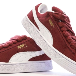 Baskets Rouges Femme Puma Suede XL