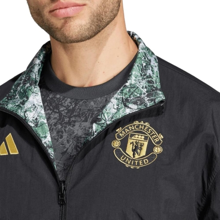 MANCHESTER UNITED Veste Noire Homme Adidas