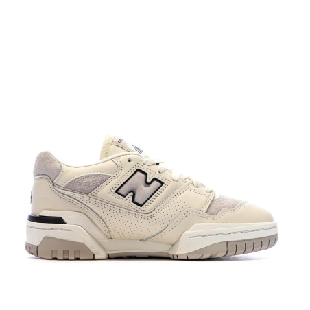 Baskets Blanches/Gris Femme New Balance 550