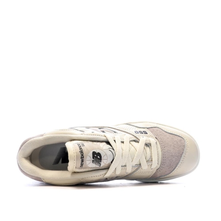 Baskets Blanches/Gris Femme New Balance 550