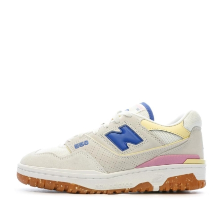 Baskets Beige/Bleu Femme New Balance Bb550