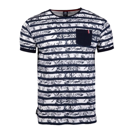 T-shirt Noir/Blanc Homme La Maison Blaggio Mauricio