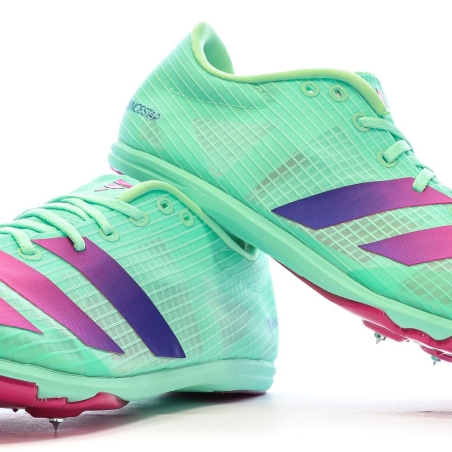 Chaussures d'Athlétisme Vertes Homme Adidas Distancestar