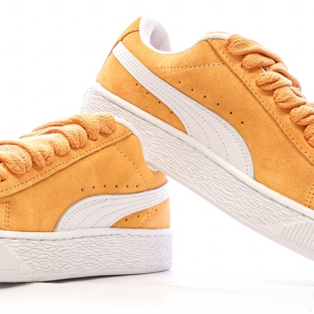 Baskets Orange Femme Puma Suede XL