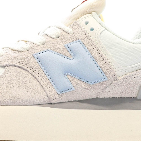 Baskets Compensé Beige/Bleu Femme New Balance 574