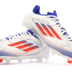 Chaussures de Foot Blanc/Bleu Adulte Adidas F50 League FG/MG