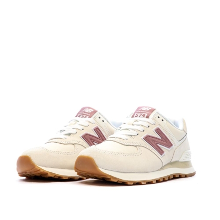 ML574 Baskets Beige/Rose Femme New Balance