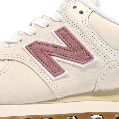 ML574 Baskets Beige/Rose Femme New Balance