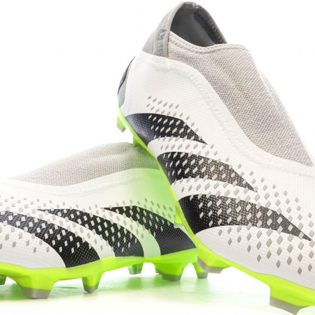 Chaussures de football Blanche/Noire/Jaune Homme Adidas Predator Accuracy