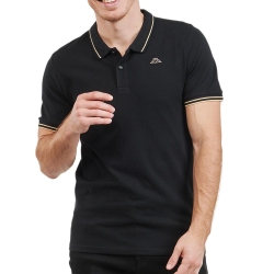 Polo Noir Homme Kappa Ezio