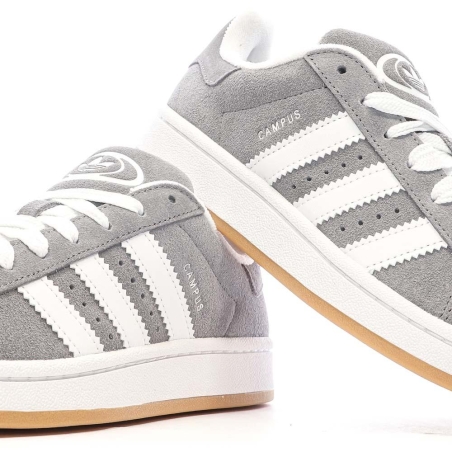 Baskets Grises Femme Adidas Campus