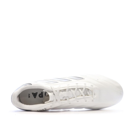 Chaussures de football Blanches/Argent Homme Adidas Copa Pure 2 Elite Fg