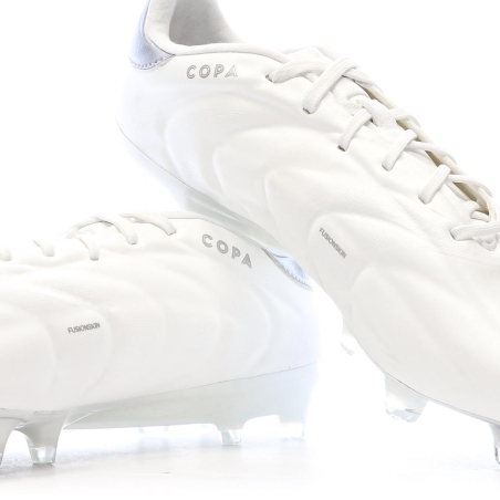 Chaussures de football Blanches/Argent Homme Adidas Copa Pure 2 Elite Fg