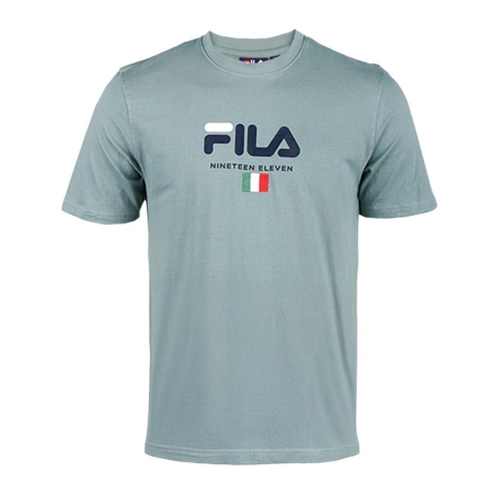T-shirt Bleu Homme Fila Trellis