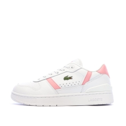 Baskets Blanc/Rose Femme Lacoste T-clip Set 224
