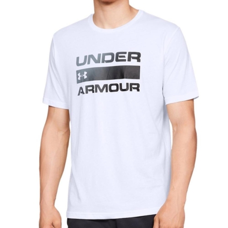 T-shirt Blanc Homme Under Armour Team Issue