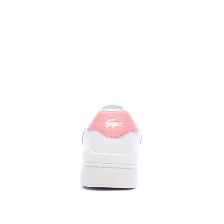 Baskets Blanc/Rose Femme Lacoste T-clip Set 224