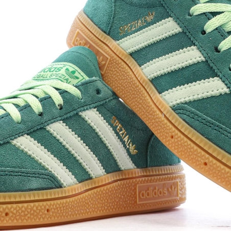 Baskets Spezial Verte Femme Adidas Handball