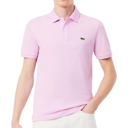 Polo Rose Homme Lacoste Slim Fit Petit