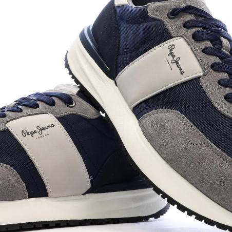 Baskets Bleu Homme Pepe jeans Buster Supra