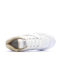 Baskets Blanc/Camel Femme Lacoste Lineshot