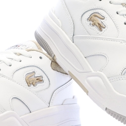 Baskets Blanc/Camel Femme Lacoste Lineshot