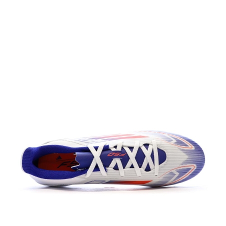 Chaussures de football Blanches/Bleu Homme Adidas F50