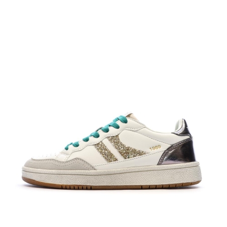 Baskets Ecru/Or Femme Teddy Smith 120598