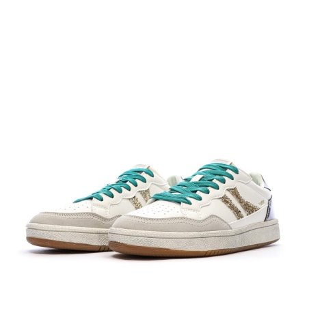 Baskets Ecru/Or Femme Teddy Smith 120598