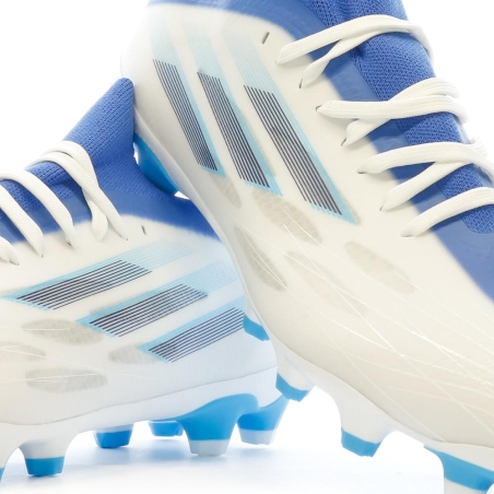 Chaussures de Football Blanche/Bleu Mixte Adidas X Speedflow.2