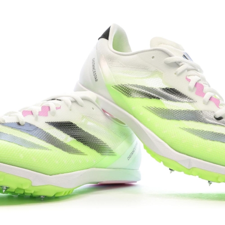 Chaussures d'Athlétisme Blanche Homme Adidas Distancestar M