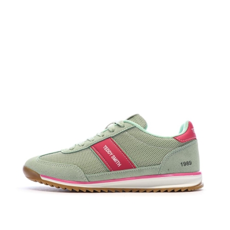 Baskets Verte/Rose Femme Teddy Smith 120549