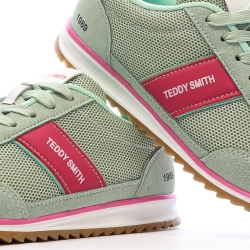 Baskets Verte/Rose Femme Teddy Smith 120549
