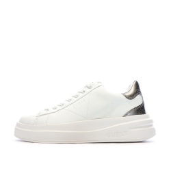 Baskets Blanches/Argent Femme Guess Elbina