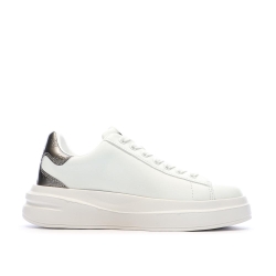 Baskets Blanches/Argent Femme Guess Elbina