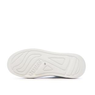 Baskets Blanches/Argent Femme Guess Elbina