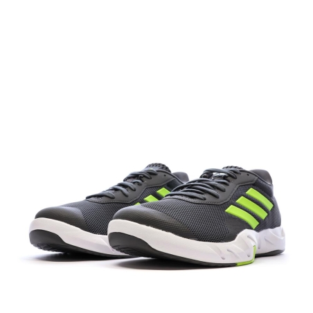 Chaussures de Running Grises/Vertes Homme Adidas Amplimove