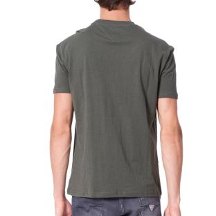 T-Shirt Kaki Homme Tommy Hilfiger Reg Linear