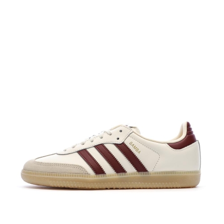 Adidas Samba Écru/Bordeaux Femme OG