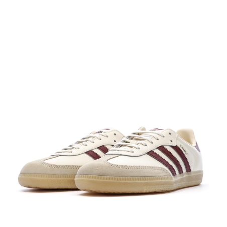 Adidas Samba Écru/Bordeaux Femme OG