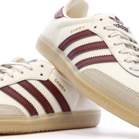 Adidas Samba Écru/Bordeaux Femme OG