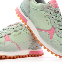 Baskets Verte/Rose Femme Teddy Smith 120515